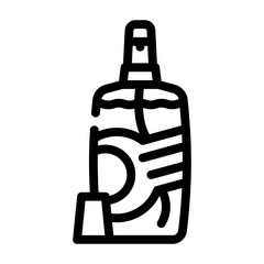 baby powder detergent line icon vector. baby powder detergent sign. isolated contour symbol black illustration