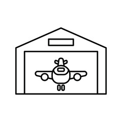 Hangar icon. airport hangar vector icons for web. Vector illustration