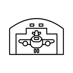 Hangar icon. airport hangar vector icons for web. Vector illustration