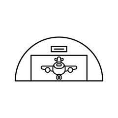 Obraz premium Hangar icon. airport hangar vector icons for web. Vector illustration