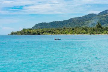 South coast of the Gulf of Tomini in the province of Tojo Una-Una on Sulawesi. Locals on fishing trips close to the shore. Artisanal fishing is for jobs, income, nutrition and sustainable livelihoods