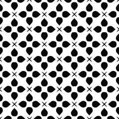Geometric vector pattern with triangular elements. Seamless abstract ornament for wallpapers and backgrounds. Black and white colors. 