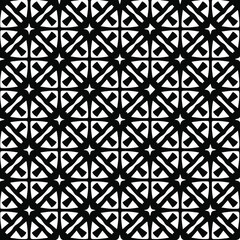 Geometric vector pattern with triangular elements. Seamless abstract ornament for wallpapers and backgrounds. Black and white colors. 