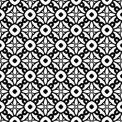 Geometric vector pattern with triangular elements. Seamless abstract ornament for wallpapers and backgrounds. Black and white colors. 