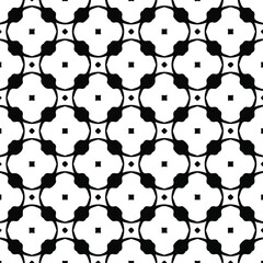  Seamless abstract ornament for wallpapers and backgrounds. Black and white colors. 