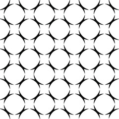  Seamless abstract ornament for wallpapers and backgrounds. Black and white colors. 