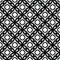  Seamless abstract ornament for wallpapers and backgrounds. Black and white colors. 
