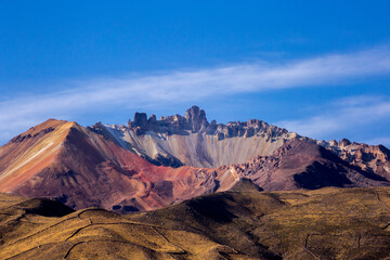 Fototapeta na wymiar colorful mountain