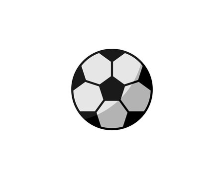 Soccer ball icon. Soccer ball isolated on white background. Logo Vector Illustration. Football sports symbol, Championship soccer goal World Soccer championship
