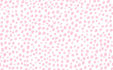 Abstract modern leopard seamless pattern. Animals trendy background. Pink and white decorative vector stock illustration for print, card, postcard, fabric, textile. Modern ornament of stylized skin