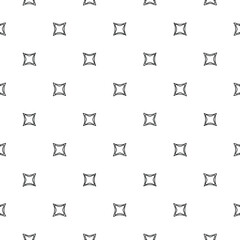Geometric vector pattern with triangular elements. Seamless abstract ornament for wallpapers and backgrounds. Black and white colors. 