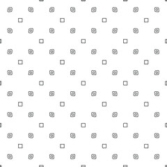 Geometric vector pattern with triangular elements. Seamless abstract ornament for wallpapers and backgrounds. Black and white colors. 