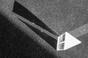 Geometric shapes of light and shadow in abstraction