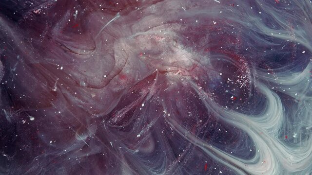 Abstract Grunge Color Ink Paint Spread Explosion Narrowing Space Explosion Background. Detailed background movement with blue, red, white rainbow colors.