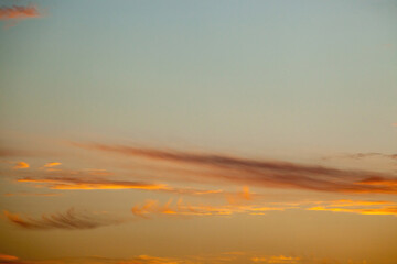 Abstraction in the sky at sunrise
