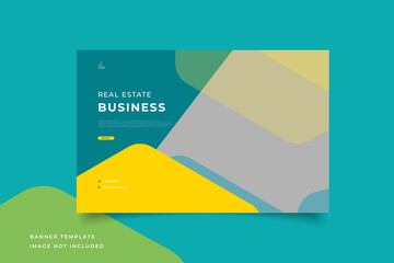 template banner real estate business