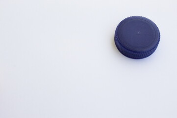 Plastic bottle caps, blue