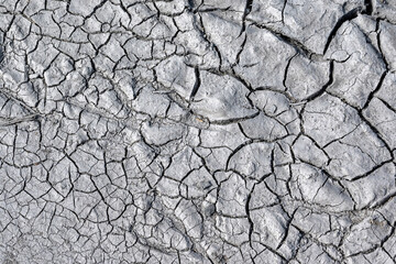 Abstract Background-dried cracked mud