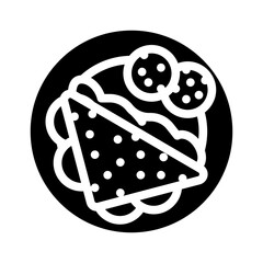 breakfast meal glyph icon vector. breakfast meal sign. isolated contour symbol black illustration