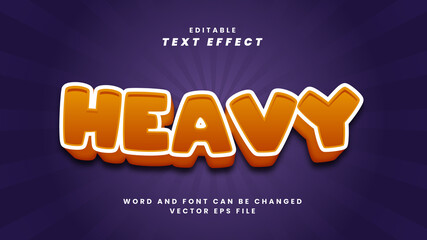 Heavy text effect