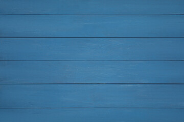 Texture of blue wooden surface as background, top view