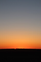 Fototapeta premium A colorful sunset just outside of Saskatoon, Saskatchewan, Canada