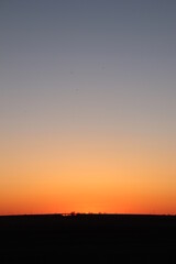 A colorful sunset just outside of Saskatoon, Saskatchewan, Canada