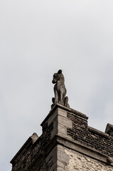 Fototapeta na wymiar Gargoyle on an old church 