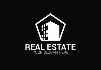 Luxury Creative Real Estate Logo Design Templet. Vector and Illustration. Sign and Symbol.