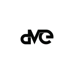 dve letter original monogram logo design