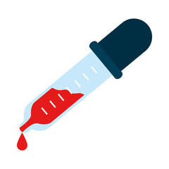 dropper with blood
