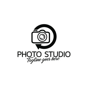 Photo studio logo concept. Photo studio logo template