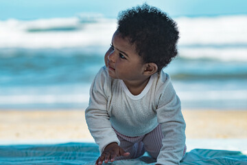 Child at beach