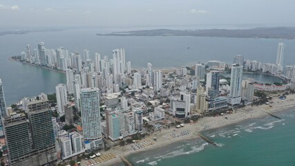 Obraz premium Bocagrande Cartagena Colombia view point