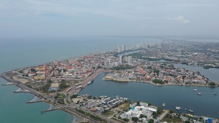 Obraz premium Bocagrande Cartagena Colombia view point