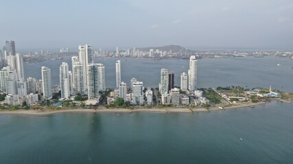 Obraz premium Bocagrande Cartagena Colombia view point
