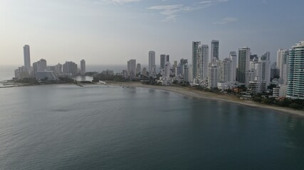 Naklejka premium Bocagrande Cartagena Colombia view point