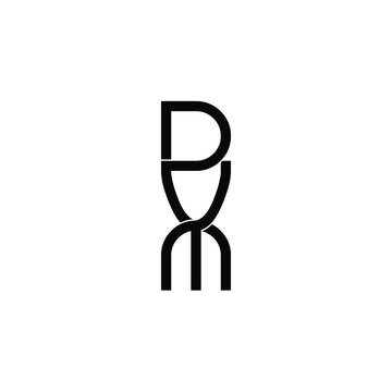 dvm letter original monogram logo design