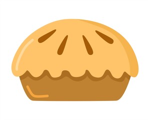 Vector illustration of pie for sale, restaurant and cafe theme, perfect for advertising of food products