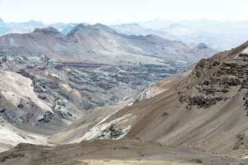 landscape in the Andes 