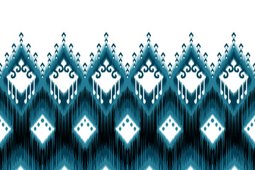 Ikat seamless pattern design boho fabric chevron textile wallpaper 