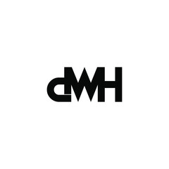 Obraz premium dwh letter original monogram logo design