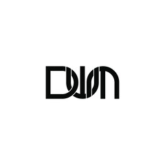 dwm letter original monogram logo design