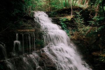 pennsylvania forest waterfall