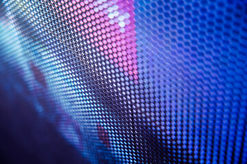 CloseUp LED blurred screen. LED soft focus background. abstract background ideal for design.