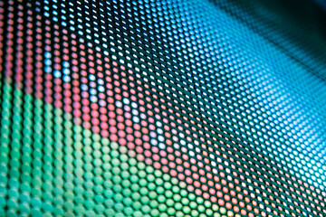 CloseUp LED blurred screen. LED soft focus background. abstract background ideal for design.