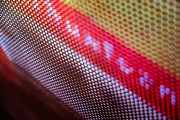 CloseUp LED blurred screen. LED soft focus background. abstract background ideal for design.