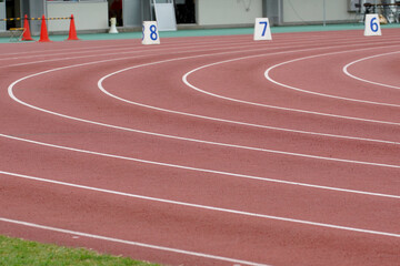 陸上競技トラックレーン