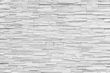 pattern of decorative white slate stone wall surface texture abstract background