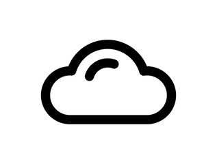 Blank cloud icon